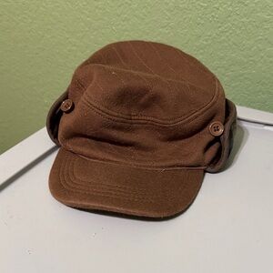 Baby Gap Brown Button-Accent Cap